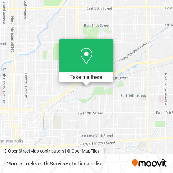 Moore Locksmith Services map