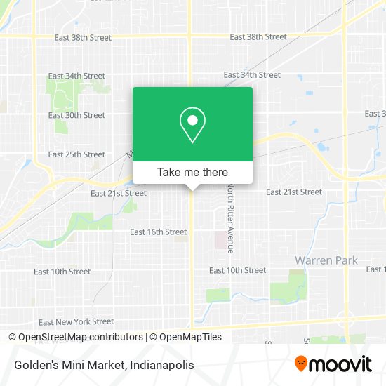 Golden's Mini Market map