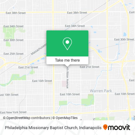 Mapa de Philadelphia Missionary Baptist Church