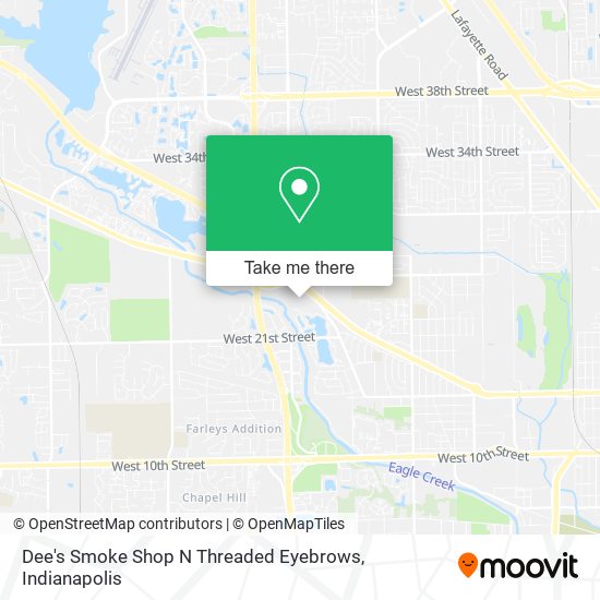 Dee's Smoke Shop N Threaded Eyebrows map