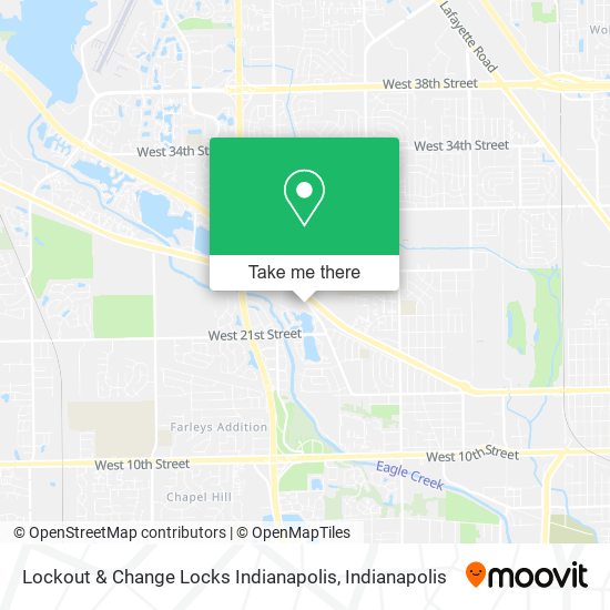 Mapa de Lockout & Change Locks Indianapolis