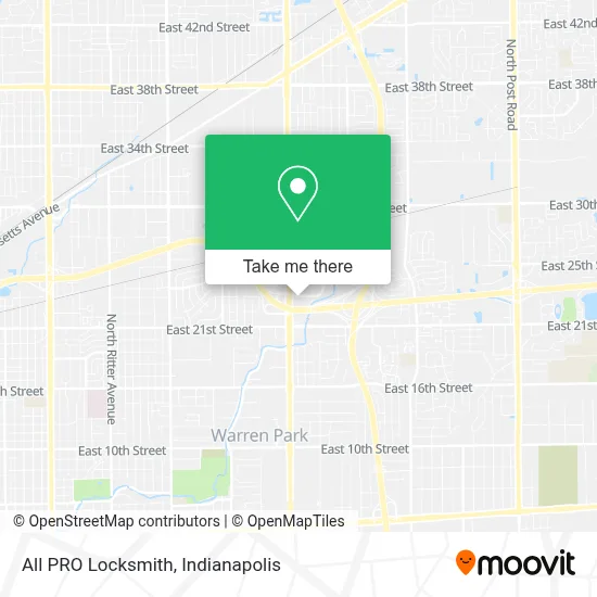 All PRO Locksmith map