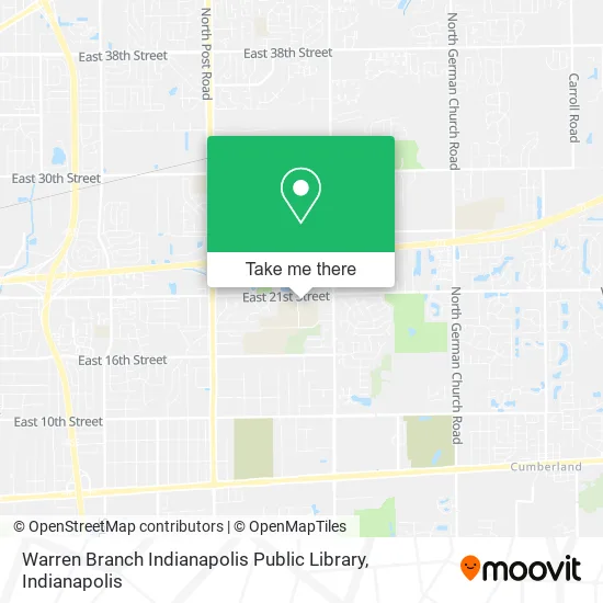Warren Branch Indianapolis Public Library map