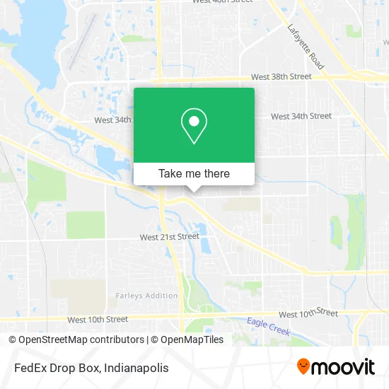 FedEx Drop Box map
