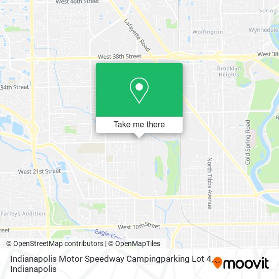 Mapa de Indianapolis Motor Speedway Campingparking Lot 4