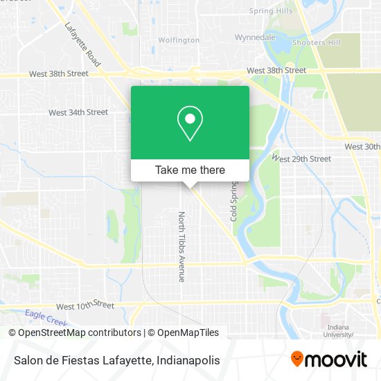 Mapa de Salon de Fiestas Lafayette
