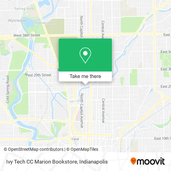 Ivy Tech CC Marion Bookstore map