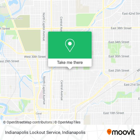 Indianapolis Lockout Service map