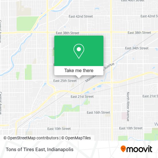 Tons of Tires East map