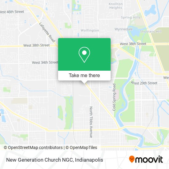 Mapa de New Generation Church NGC
