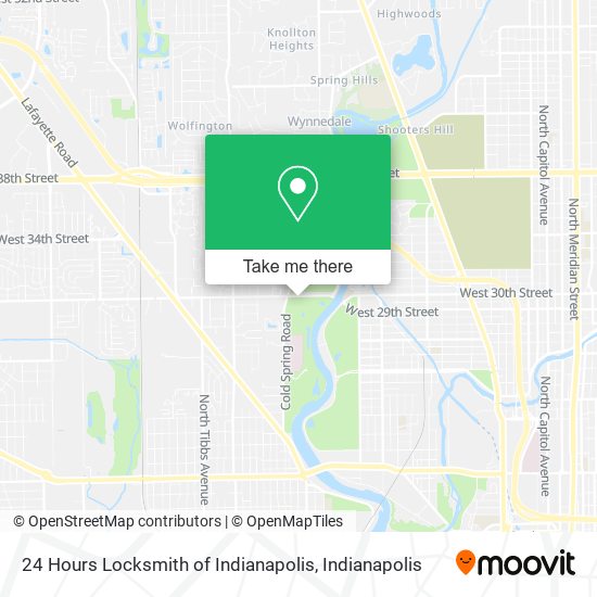 Mapa de 24 Hours Locksmith of Indianapolis