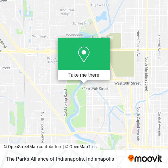 Mapa de The Parks Alliance of Indianapolis