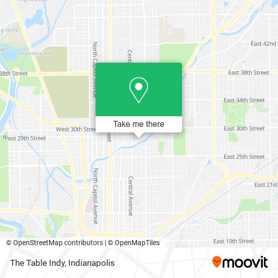 Mapa de The Table Indy