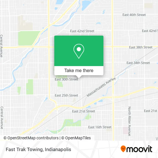 Fast Trak Towing map
