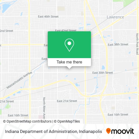 Mapa de Indiana Department of Administration