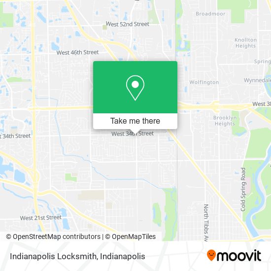 Mapa de Indianapolis Locksmith