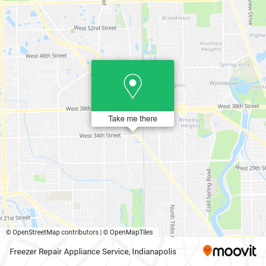 Freezer Repair Appliance Service map