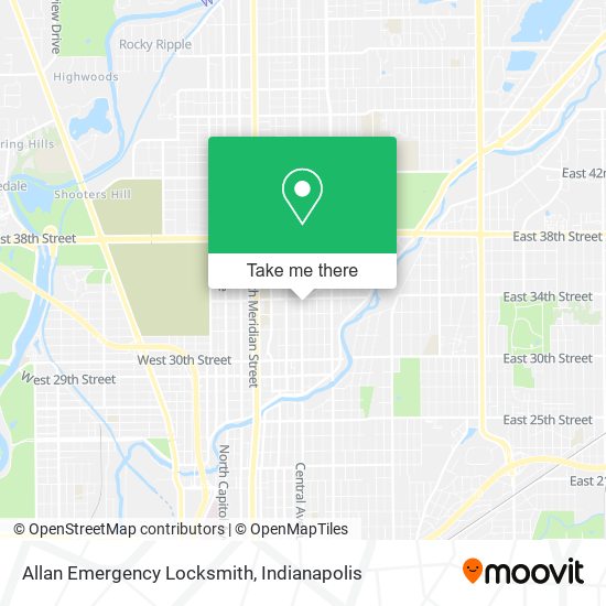 Mapa de Allan Emergency Locksmith
