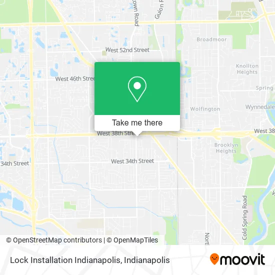 Mapa de Lock Installation Indianapolis