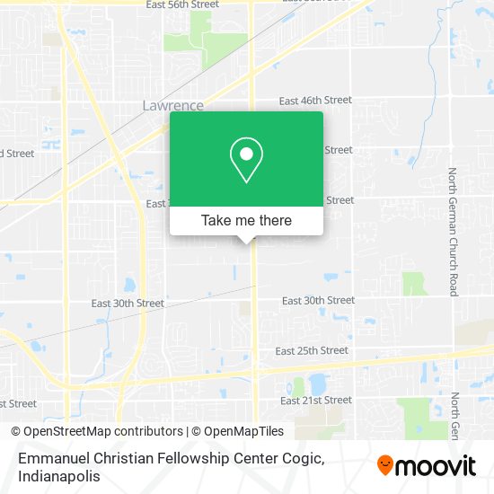 Emmanuel Christian Fellowship Center Cogic map