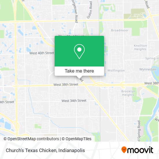 Church's Texas Chicken map