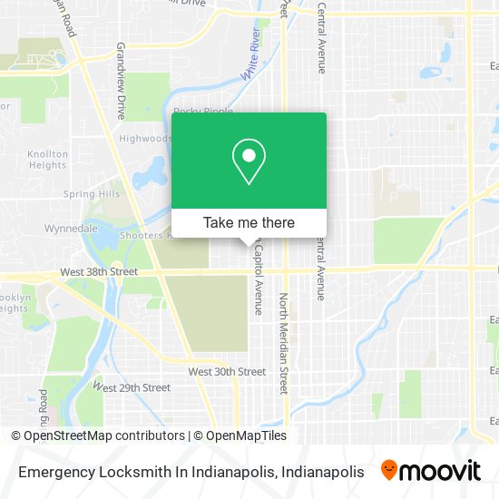 Emergency Locksmith In Indianapolis map