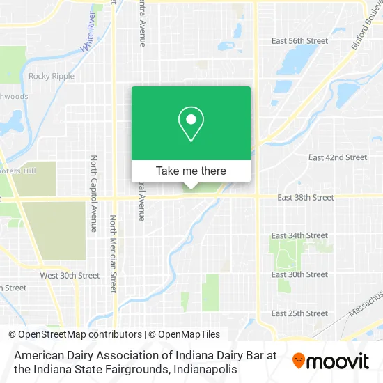 American Dairy Association of Indiana Dairy Bar at the Indiana State Fairgrounds map