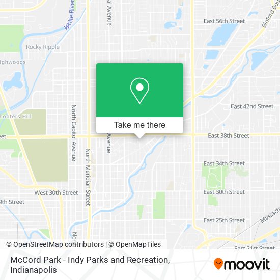 Mapa de McCord Park - Indy Parks and Recreation