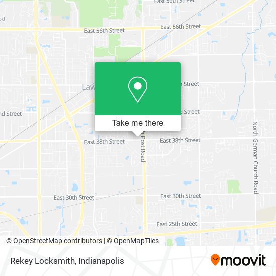 Rekey Locksmith map