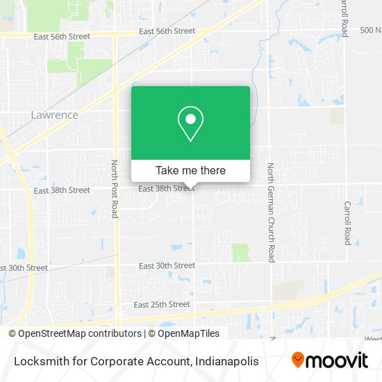 Locksmith for Corporate Account map