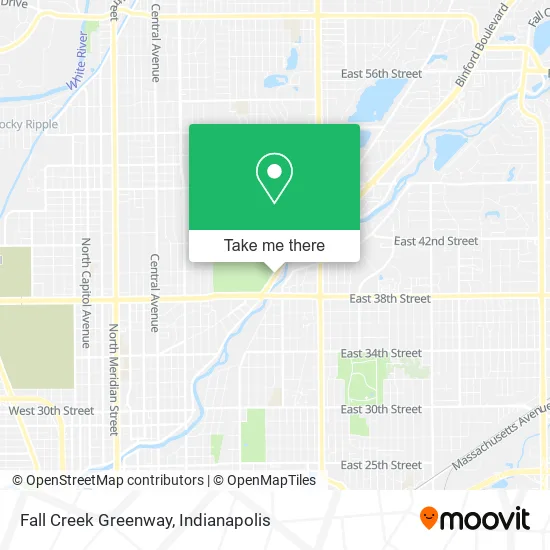 Fall Creek Greenway map