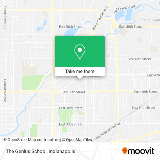 The Genius School map