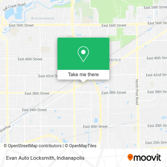 Evan Auto Locksmith map