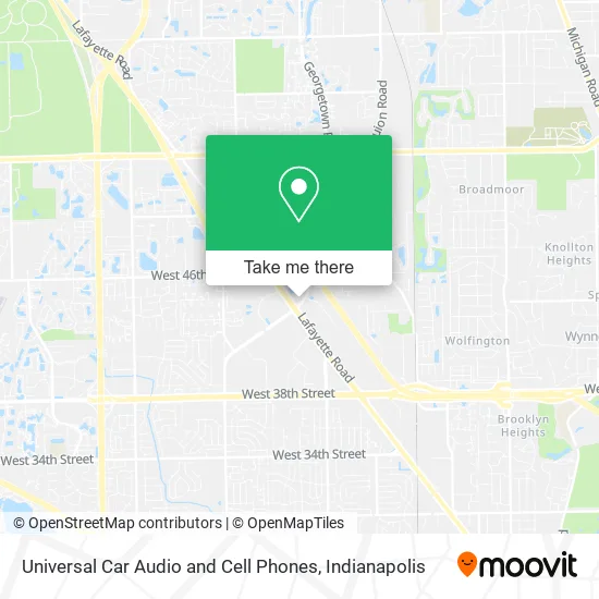Universal Car Audio and Cell Phones map