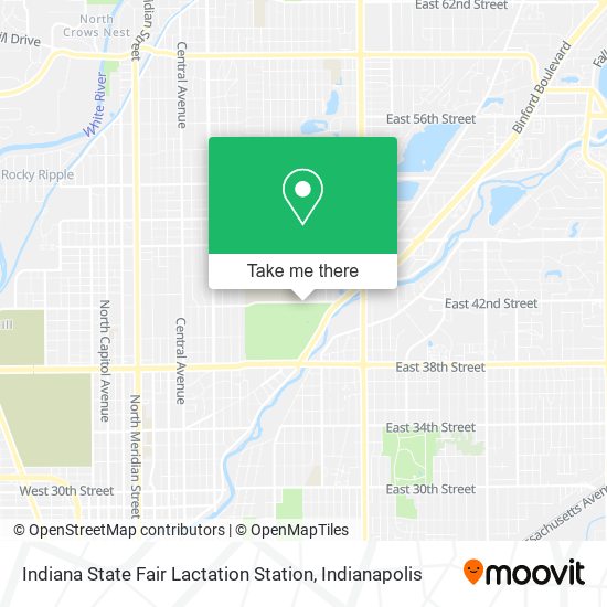 Indiana State Fair Lactation Station map