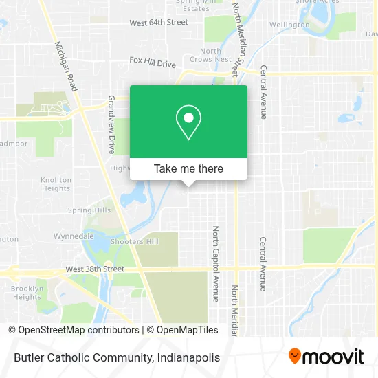 Butler Catholic Community map