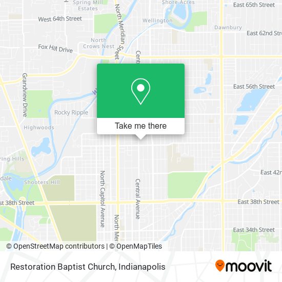 Restoration Baptist Church map