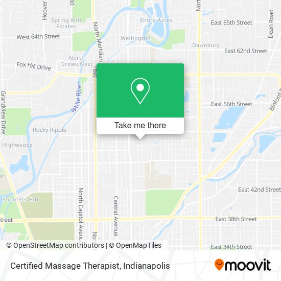 Certified Massage Therapist map