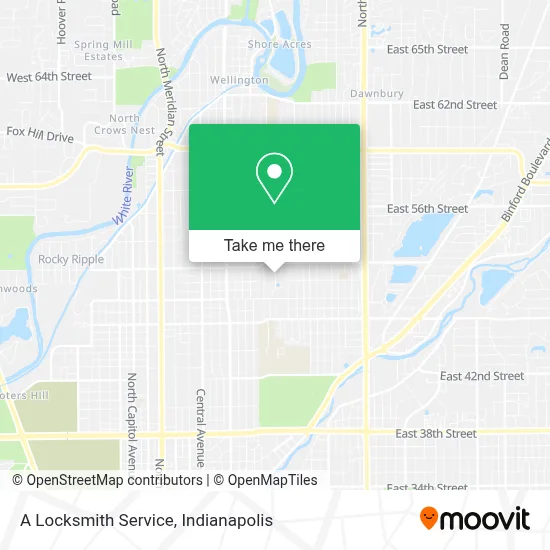 A Locksmith Service map