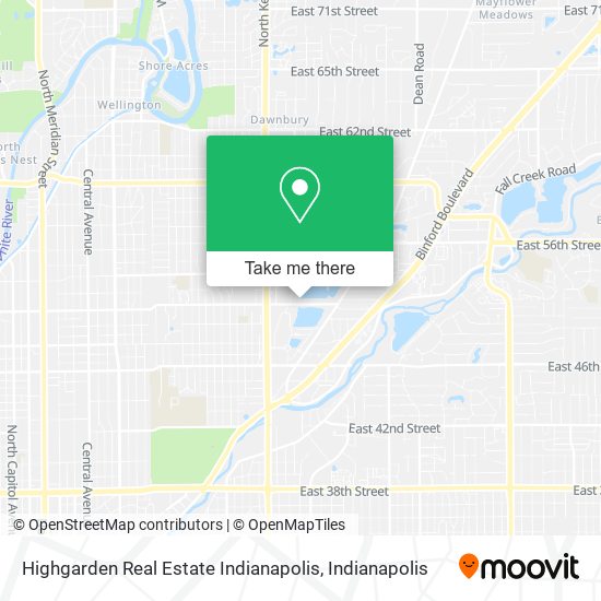 Highgarden Real Estate Indianapolis map