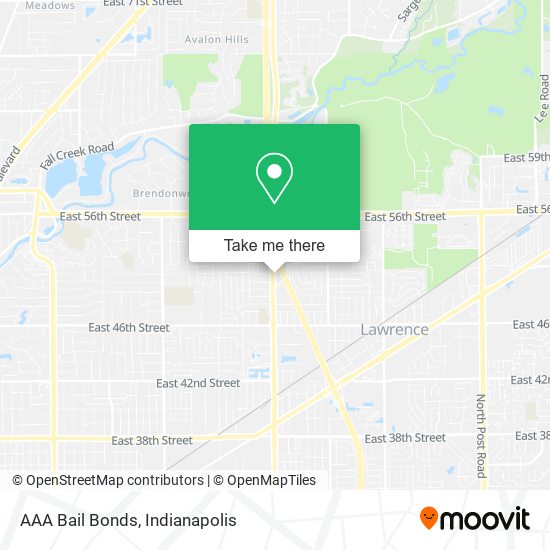 Mapa de AAA Bail Bonds