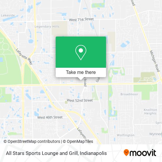 Mapa de All Stars Sports Lounge and Grill