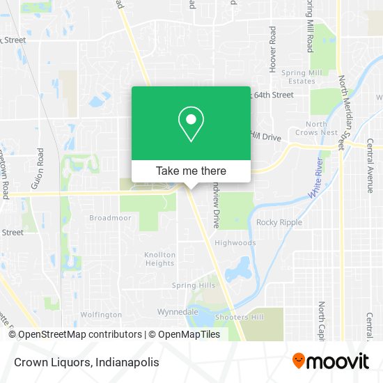 Crown Liquors map