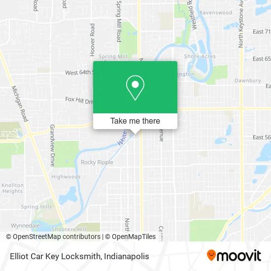Elliot Car Key Locksmith map