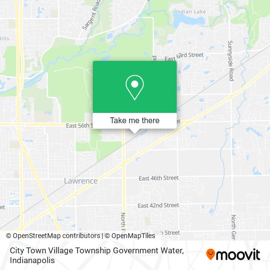 Mapa de City Town Village Township Government Water