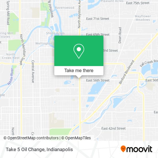 Take 5 Oil Change map
