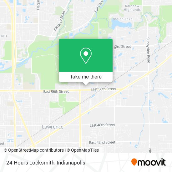 24 Hours Locksmith map