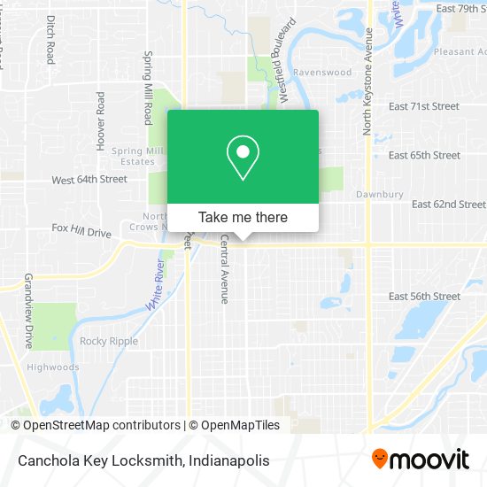 Canchola Key Locksmith map