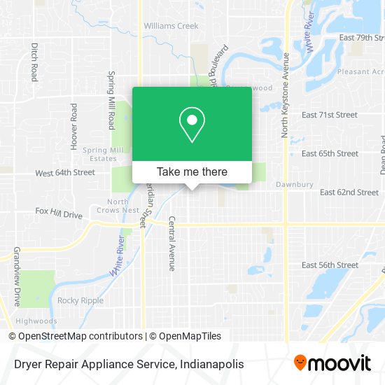 Dryer Repair Appliance Service map