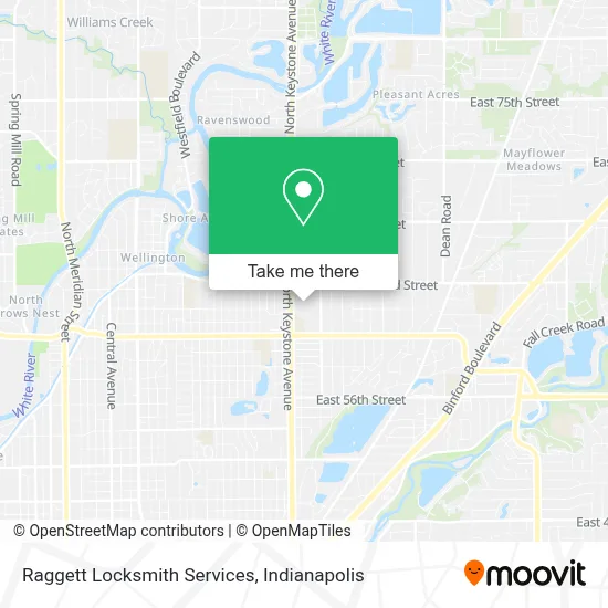 Raggett Locksmith Services map